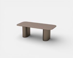 Bondi Aluminum Rectangular Dining Table (L214xD100x75 cm.)