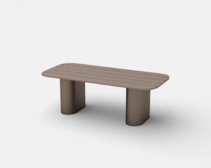 Bondi Aluminum Rectangular Dining Table (L244xD100x75 cm.)