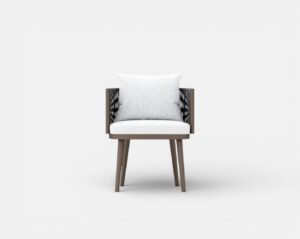 Striata Aluminum Dining Chair (L60xD60xH70 cm.)