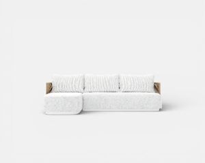 triata Aluminum Left-Arm Chaise Sectional (L183xD81x183xH63.5 cm.)